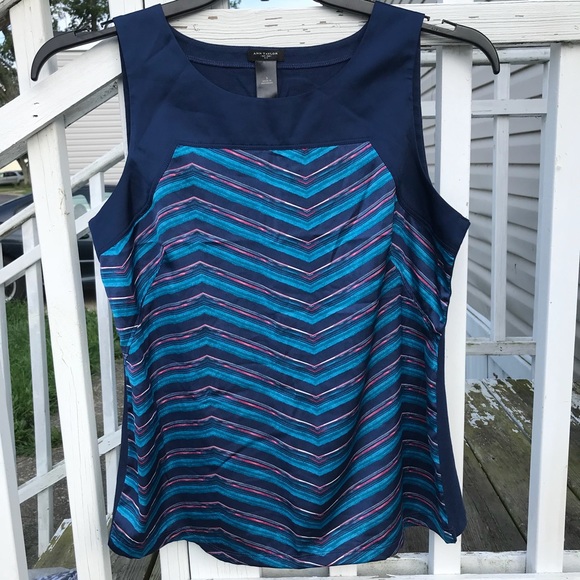 Ann Taylor Tops - Ann Taylor - Blue Athletic Casual Tank